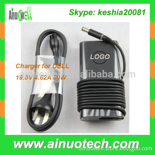 Original new design super slim laptop ac adapter 90w for dell 19.5V 4.62A laptop charger replacement